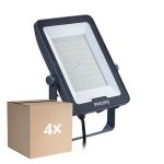 Mehrfachpackung 4x Philips LED-Scheinwerfer Ledinaire BVP169 100W 12000lm 110D - 830-840-865 CCT | IP65 - Symmetrisch