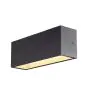 SLV Sitra L Up/Down Wandleuchte Aluminium Grau 24W 3060lm - 830-840 CCT | Außenbeleuchtung - IP65