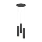 Nordlux Pendelleuchte Tilo Metall Schwarz | IP20 - Geeignet für 3x GU10