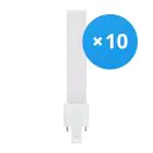 Mehrfachpackung 10x Osram Dulux-S LED 4W - 840 Kaltweiß | 2-Pins - Ersatz Für 9W